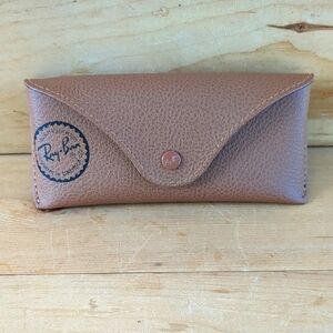 Ray-Ban Brown Leather Glasses Case